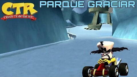 Crash team racing (PS1) Parque Graciar mapa 3 troféus