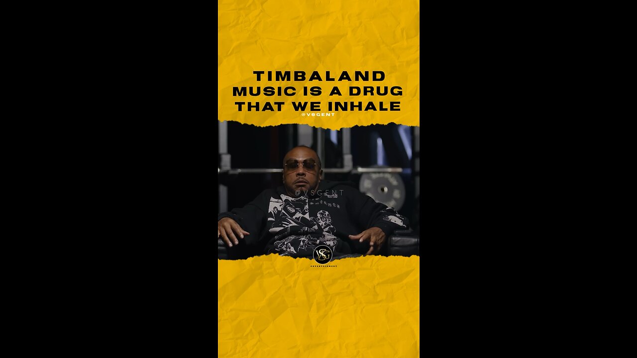 #timbaland Music is a drug that we inhale. 🎥 @iamathlete