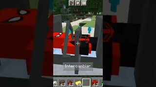 HOMEM ARANHA NO MINECRAFT OLHA QUE MANEIRO 😱😱😱😱😱#shorts #viral #minecraftmemes