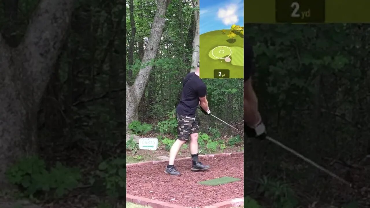 Hole 9 - Kambaku GC #Shorts #Golf #GarminR10 #SimGolf #YoutubeShorts