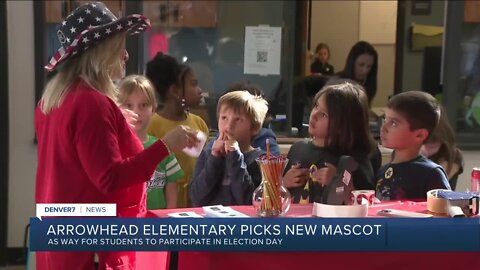 Arrowhead Elementary School teaches how voting works as kids pick new mascot