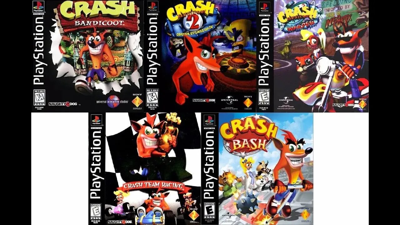 Como baixar e jogar Crash Bandicoot 1, 2, 3 Bash e Team Racing PS1