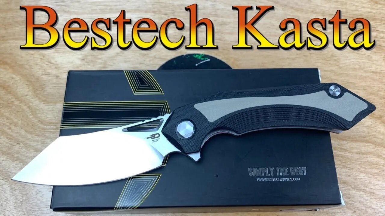 Bestech Kasta linerlock in G10 / includes disassembly / Kombou design !