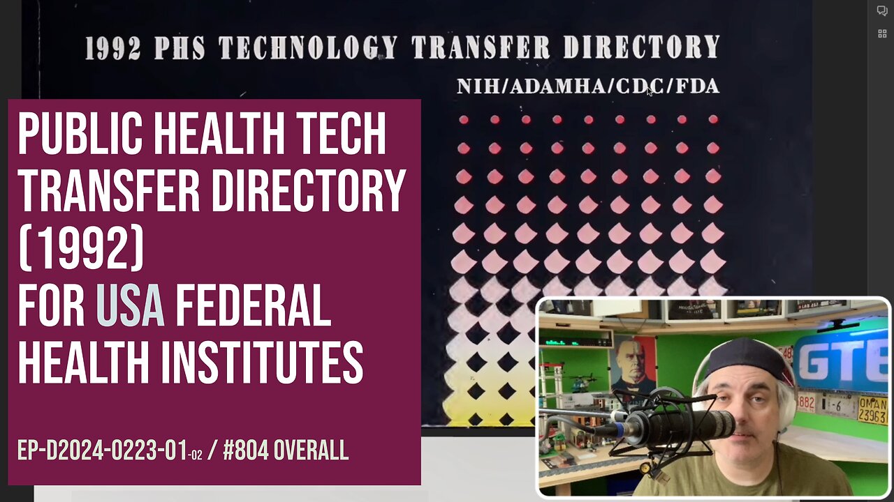 Public Health Tech Transfer Directory, 1992, for US federal health institutes