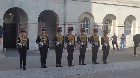 Kings troop line up #horseguardsparade
