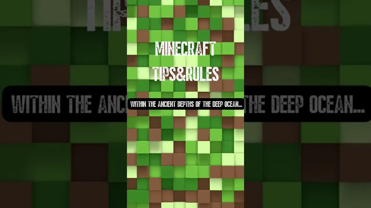 Minecraft Tips and Rules | EP 8 | #shortvideo #minecraft #minecraft #shorts #short