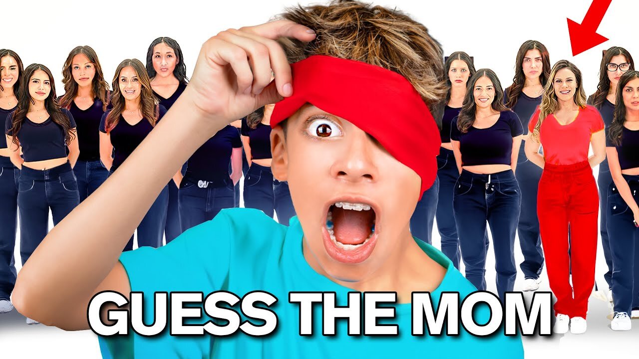 Son Tries to Find his MOM Blindfolded!