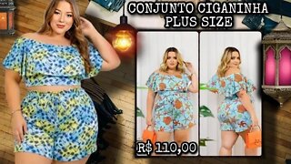 🛑 CONJUNTO CIGANINHA PLUS SIZE
