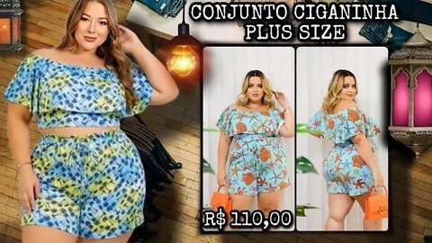 🛑 CONJUNTO CIGANINHA PLUS SIZE