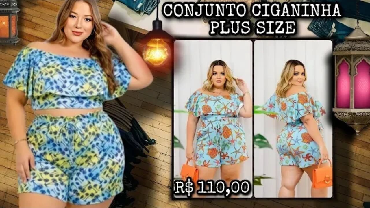 🛑 CONJUNTO CIGANINHA PLUS SIZE