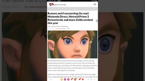 Nintendo direct leak metroid prime 2 and zelda dlc