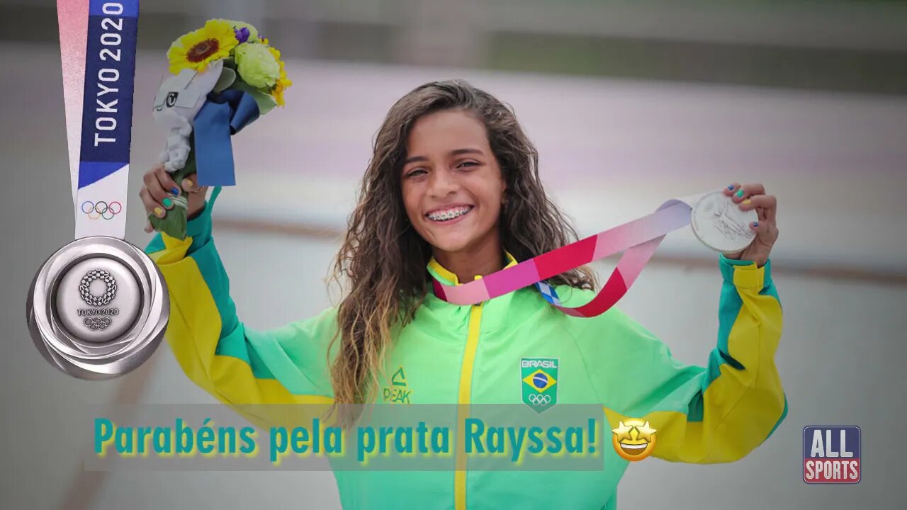 🥈Rayssa Leal, prata no skate em Tokyo 2020!