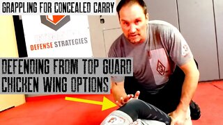 Chicken Wing Options from Top Guard | Grappling for Concealed Carry | Gun Grappling