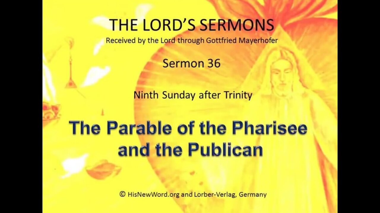 Jesus preaching (36): The Parable of the Pharisee and the Publican