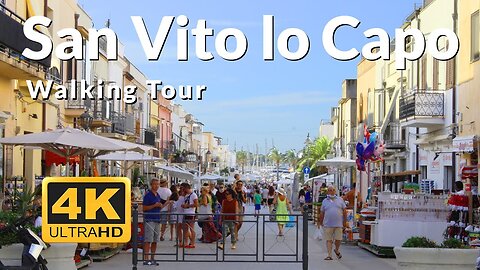 San Vito lo Capo Sicily Walking Tour 4k Italy 🇮🇹