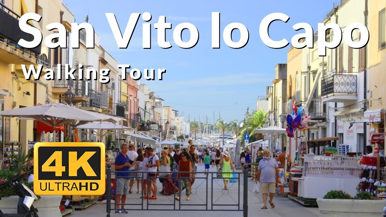 San Vito lo Capo Sicily Walking Tour 4k Italy 🇮🇹