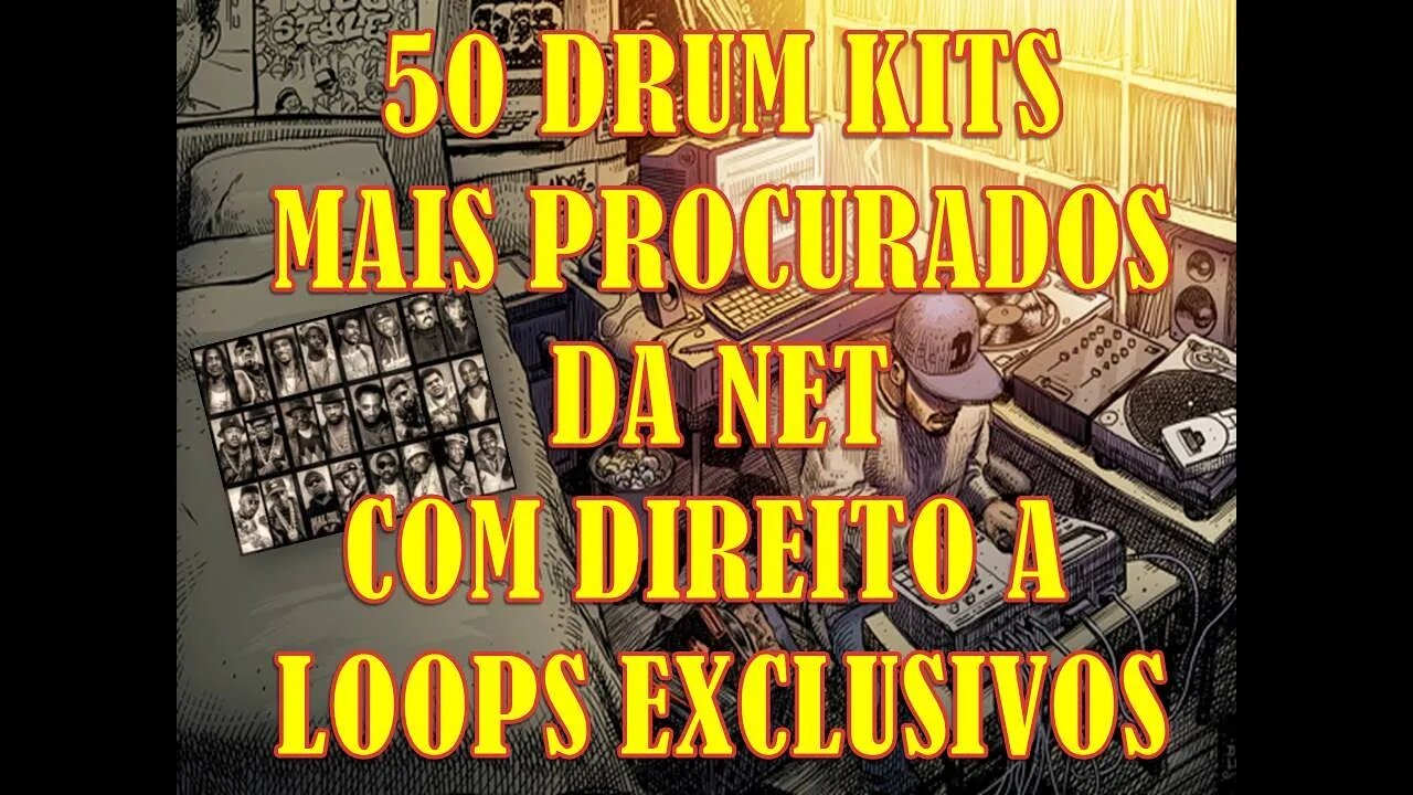 50 drum kits mais procurados da net, by Wayabeat