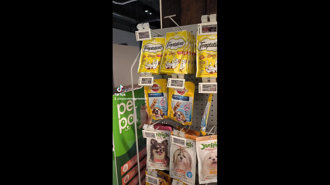 ... typical pet food selection at an NTUC supermarket in Singapore