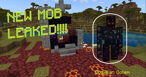 MINECRAFT 1.20 NEW MOB LEAK (OBSIDIAN GOLEM)
