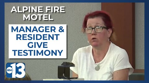 Former Alpine Motel manager and resident give testimony during preliminary hearing