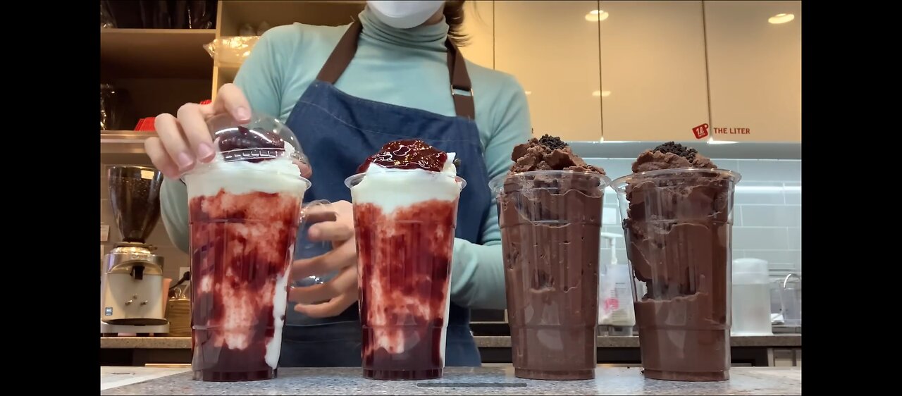 Making of Chocolate shake and Strawberry shake (ASMR)