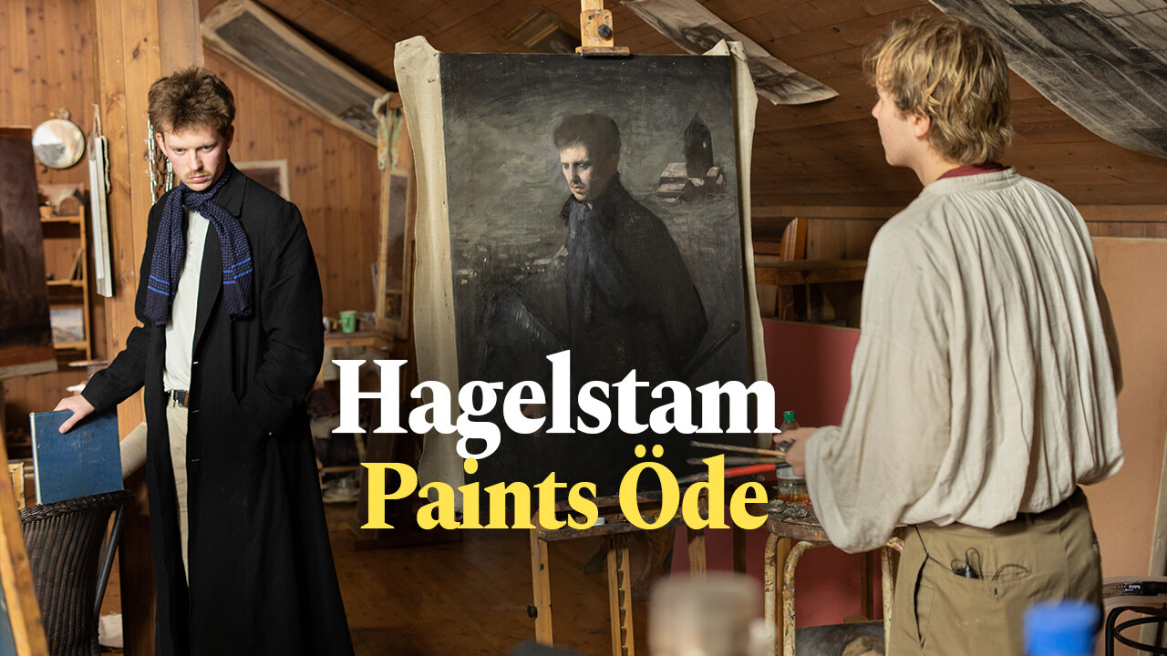 Hjalmar Hagelstam Paints a Counterpoised Portrait of Öde Nerdrum