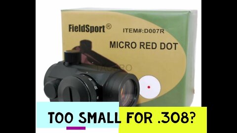 fieldsport low profile mounted red dot with green and red options