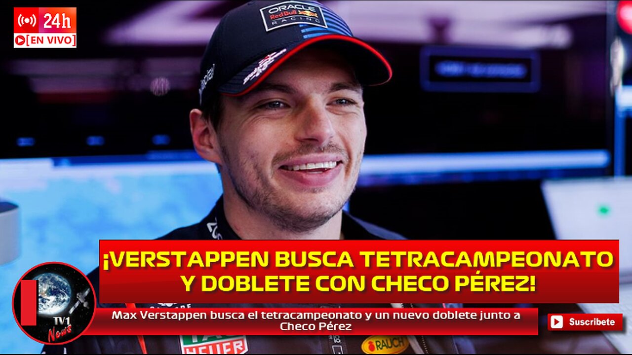 Max Verstappen busca el tetracampeonato y un nuevo doblete junto a Checo Pérez