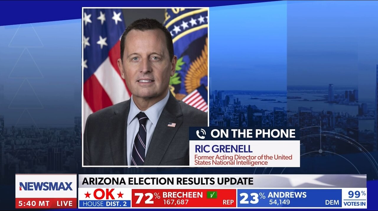 NEWSMAX reports- Ric Grenell ELECTION UPDATE 11 8 2022