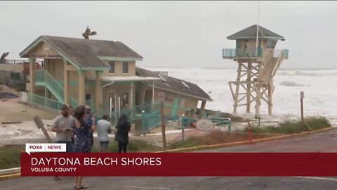 Footage of Nicole's impact along Florida's east coast