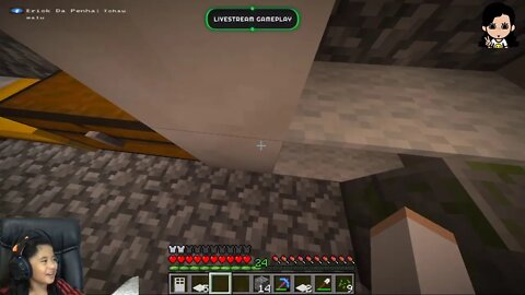 Live de Minecraft 1.16.1 Com #MaluNunes e #Pai_eoroper - EP 4