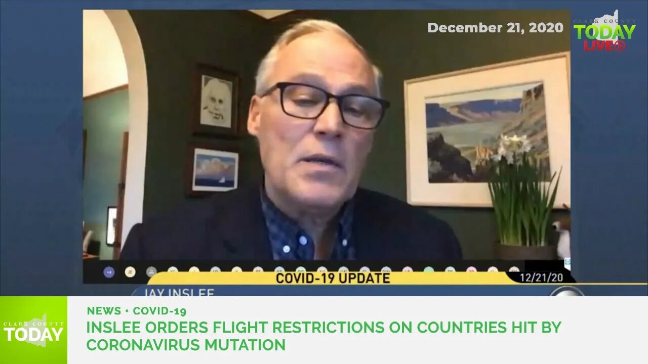 Inslee orders flight restrictions on countries hit by coronavirus mutation