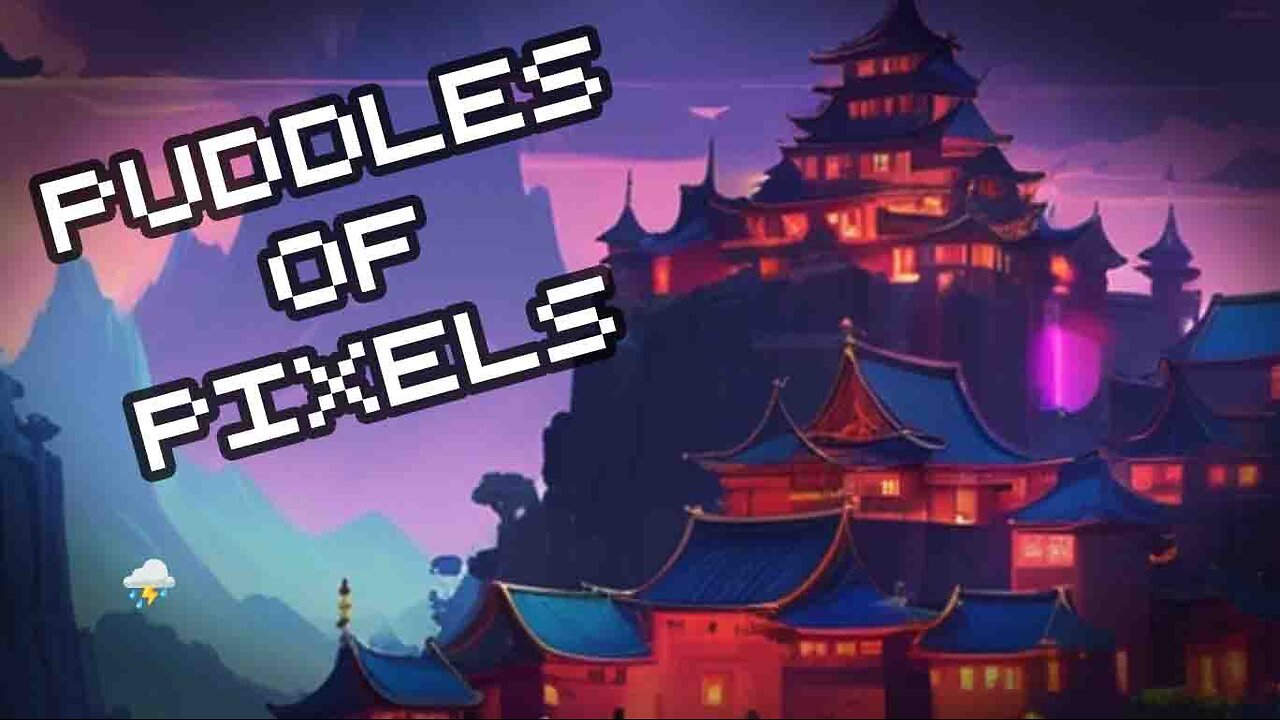 Puddles of Pixels 👾🎵⛈️ New/Original Copyright Free Electro Ambient with Rain and Thunder