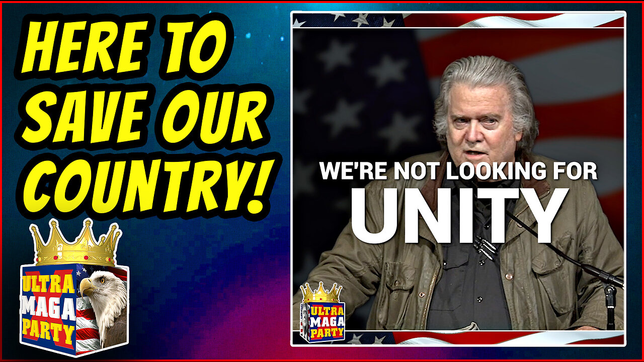 BANNON: NOT HERE TO UNIFY BUT TO DEFEAT THE GLOBALISTS AND SAVE OUR COUNTRY!