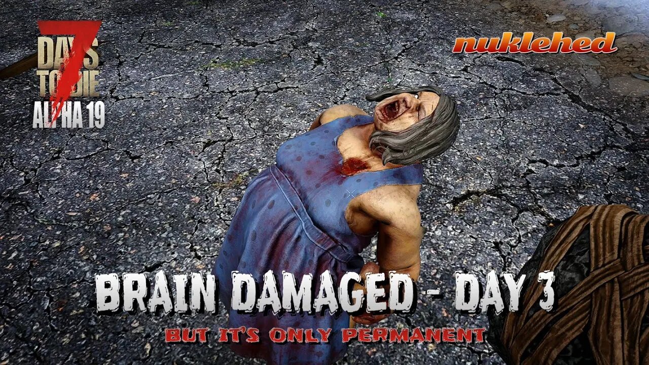 7 Days to Die | Brain Damaged: Day 3 | Alpha 19 Gameplay Series