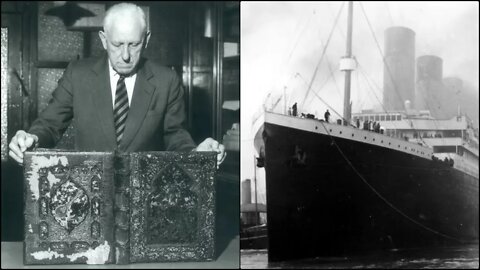 O livro que afundou com o Titanic e foi queimado