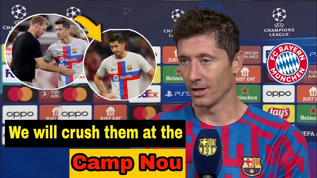 Lewandowski's first message after Barcelona's defeat by Bayern Munich