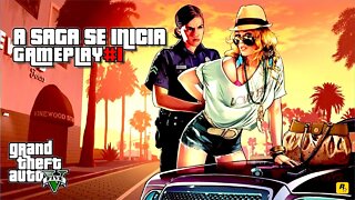 GTA 5 - GamePlay#1 - A saga se inicia, aprendendo a jogar com a galera. #GTAV #GamePlayGTA5