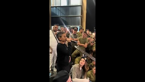 Young Israeli Boy Sings the Shema and Blows the Shofar for Israeli Soldiers