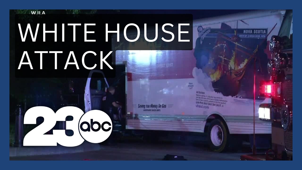 Uhaul truck used in White House attack