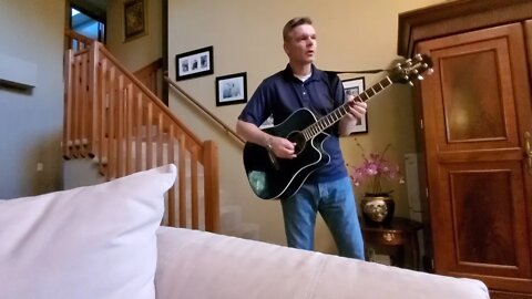 My husband plays his guitar to make me feel better great job!