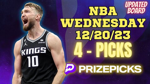 #PRIZEPICKS | BEST PICKS #NBA WEDNESDAY | 12/20/2023 | TODAY | BEST BETS | #BASKETBALL | PROP BETS