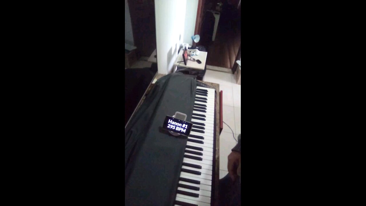 Hanon #1 295 bpm | piano/teclado | drum beat