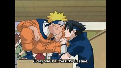 Naruto and Sasuke , kisses..!!