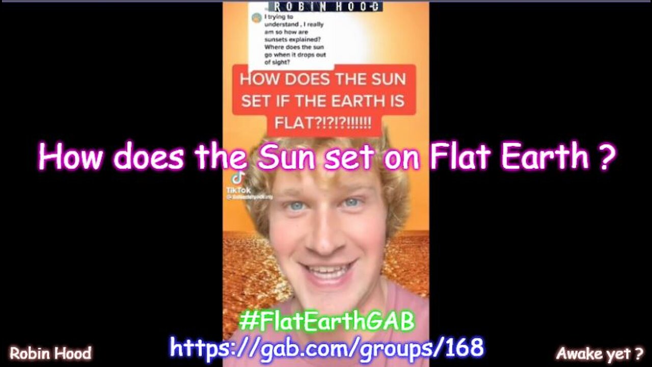 How does the Sun set on Flat Earth ~ Kaleb