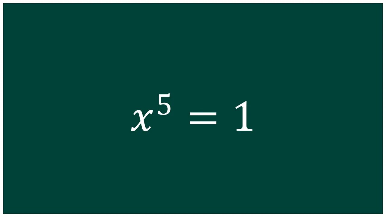 EQUAÇÃO de 5º GRAU (não é só o x = 1)