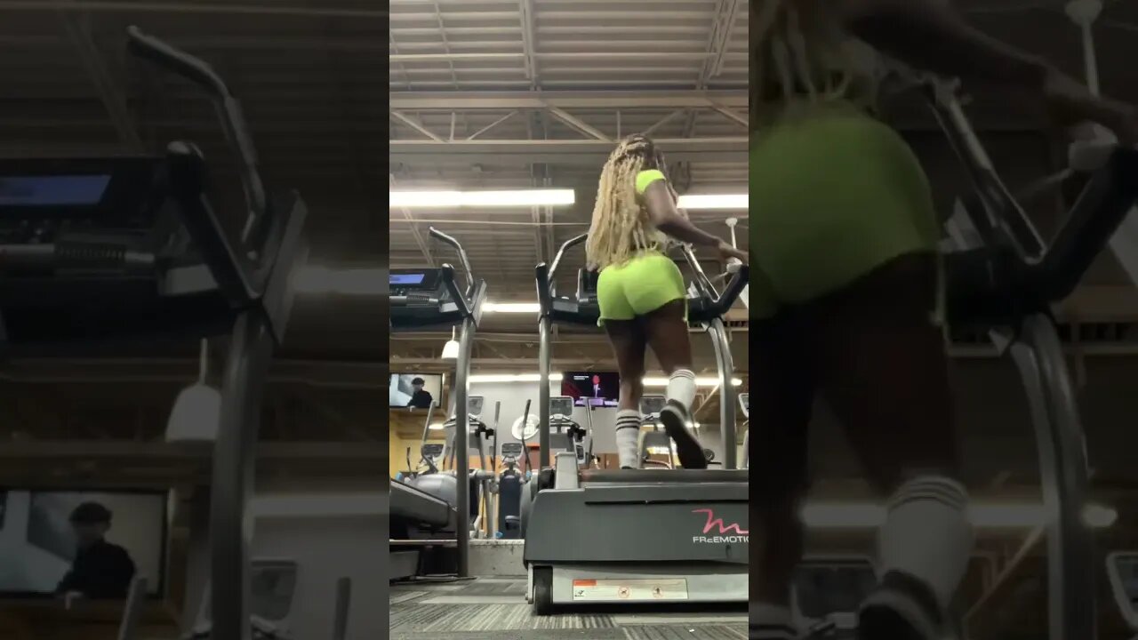SASSY DOLL RUNS ON TREAD MILL