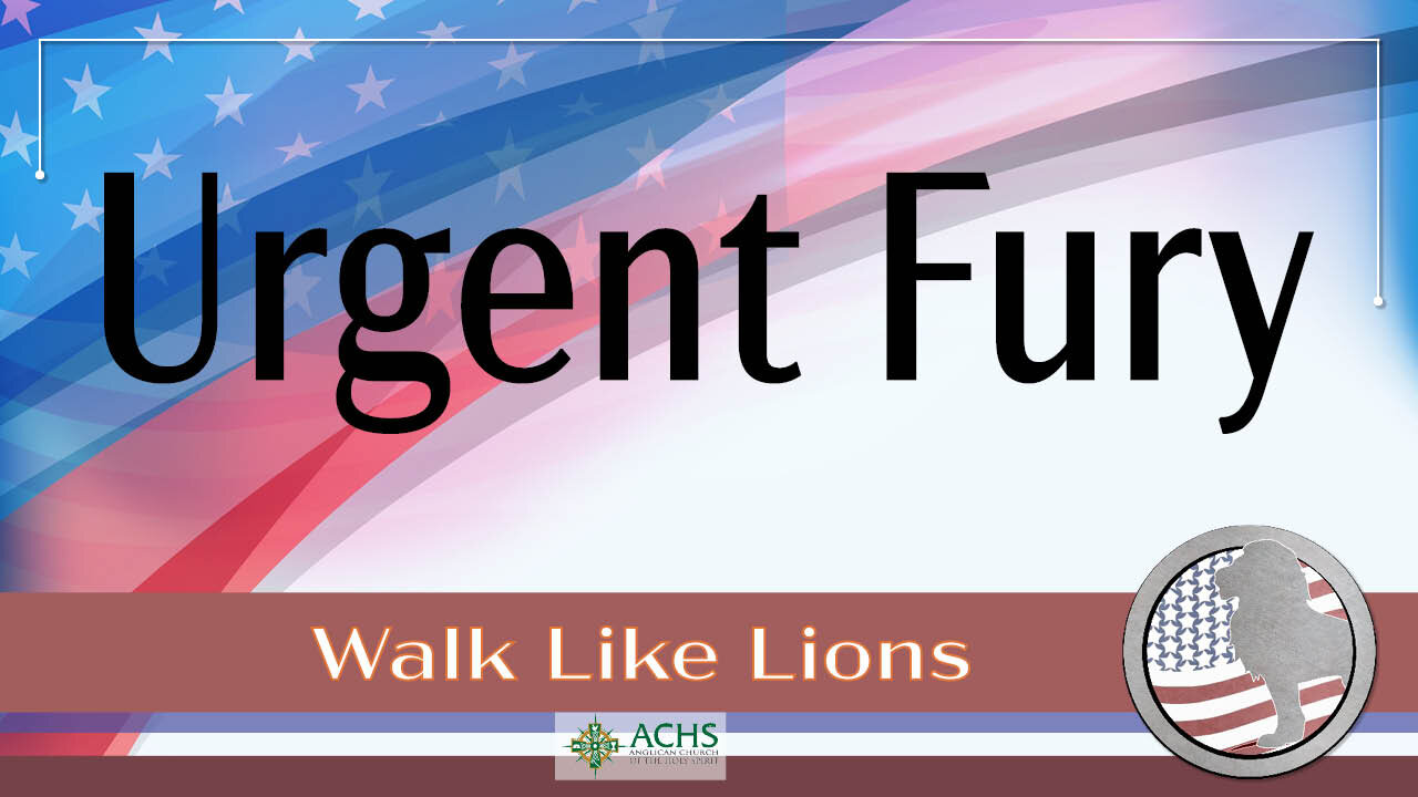 "Urgent Fury" Walk Like Lions Christian Daily Devotion with Chappy November 01, 2021