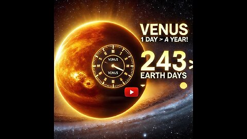 Venus: A Day Longer Than a Year?! 🤯 | Amazing Space Fact #shorts