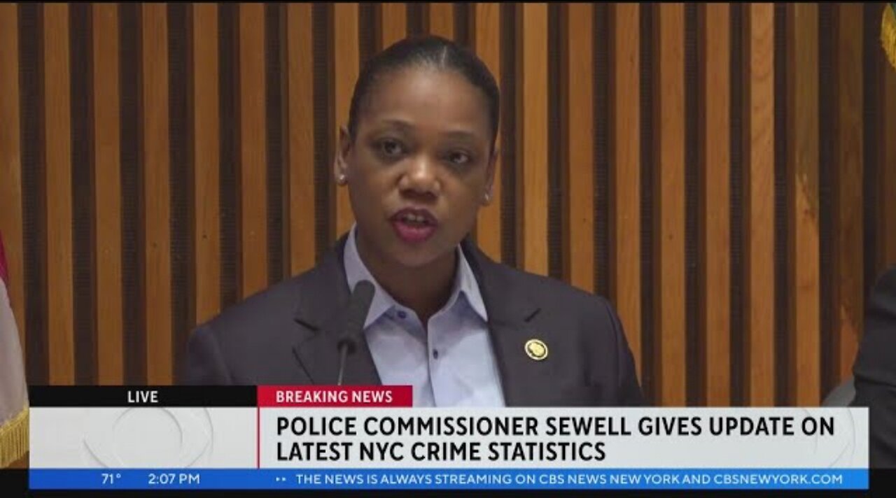 NYPD give monthly crime statistics briefing